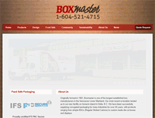 Tablet Screenshot of boxmaster.com